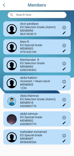 Member directory
